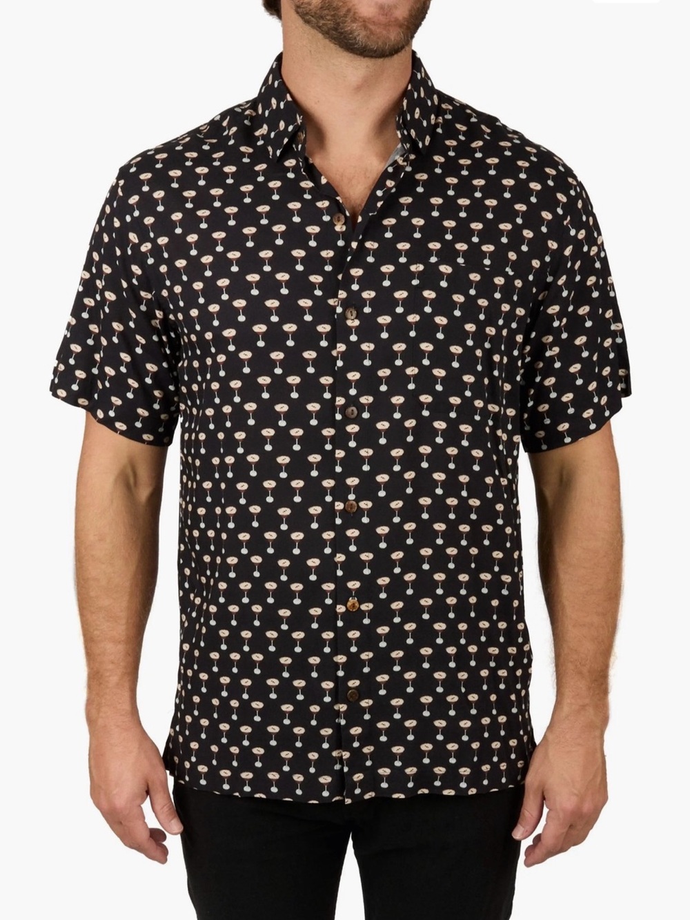 Kenny Flowers The Buzz Around Town Espresso Martini Shirt NWT Size Large